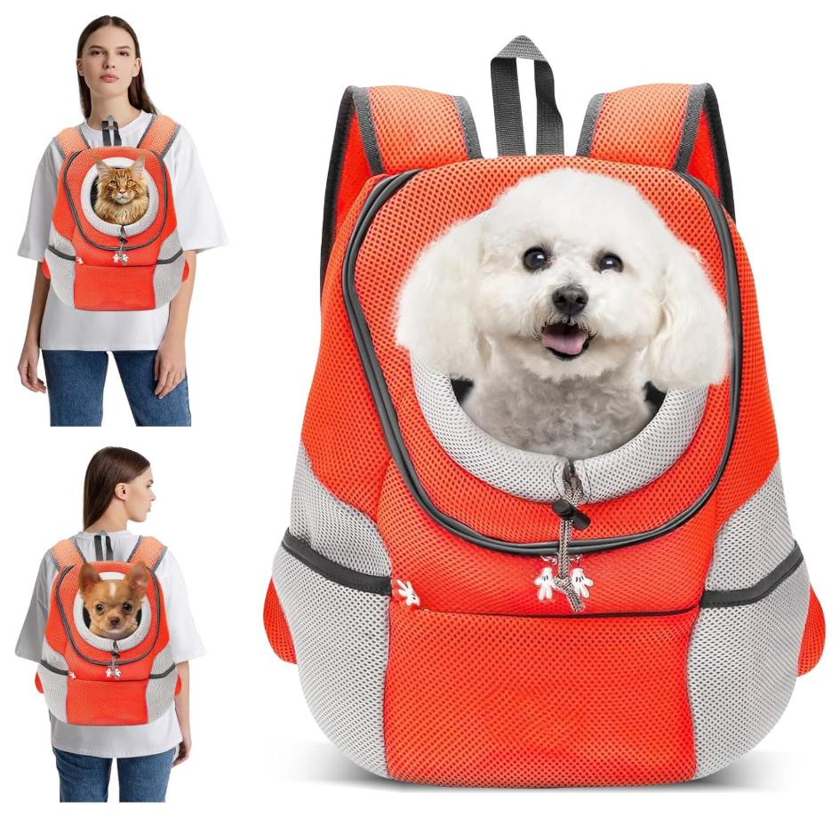 Hunde-Tragerucksack für kleine & mittelgroße Hunde bis max. 11 kg - super bequem & größenverstellbar