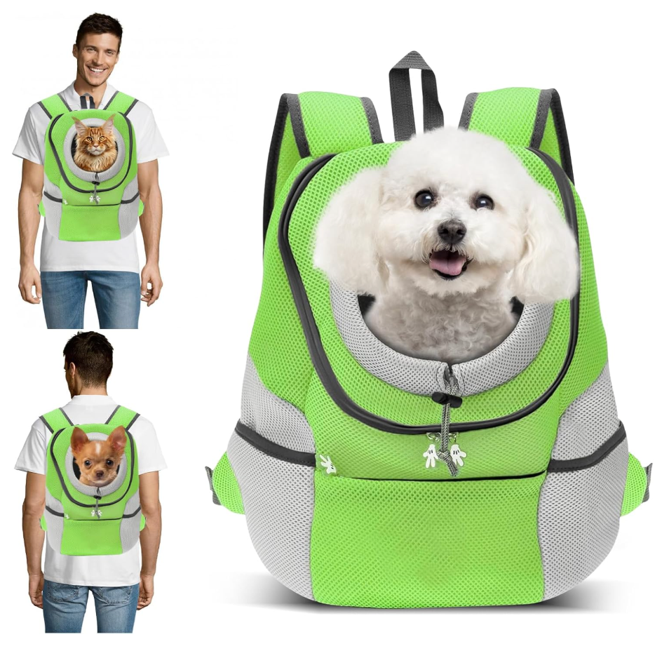 Hunde-Tragerucksack für kleine & mittelgroße Hunde bis max. 11 kg - super bequem & größenverstellbar
