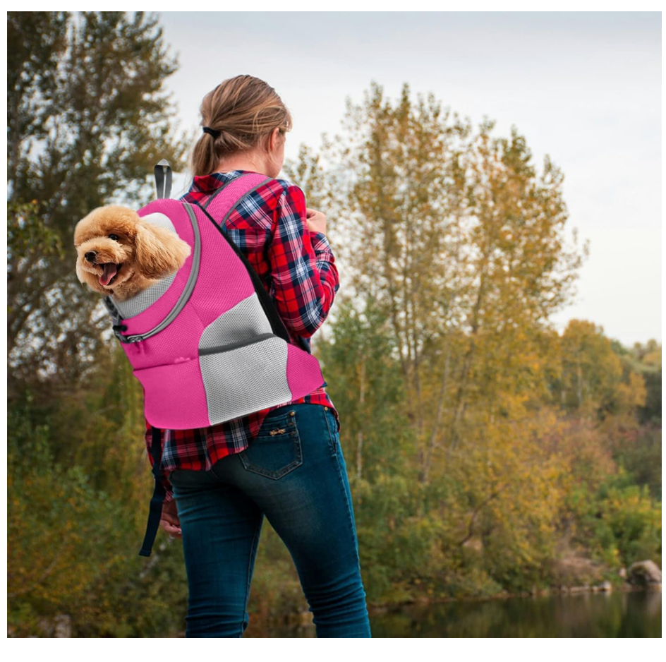 Hunde-Tragerucksack für kleine & mittelgroße Hunde bis max. 11 kg - super bequem & größenverstellbar