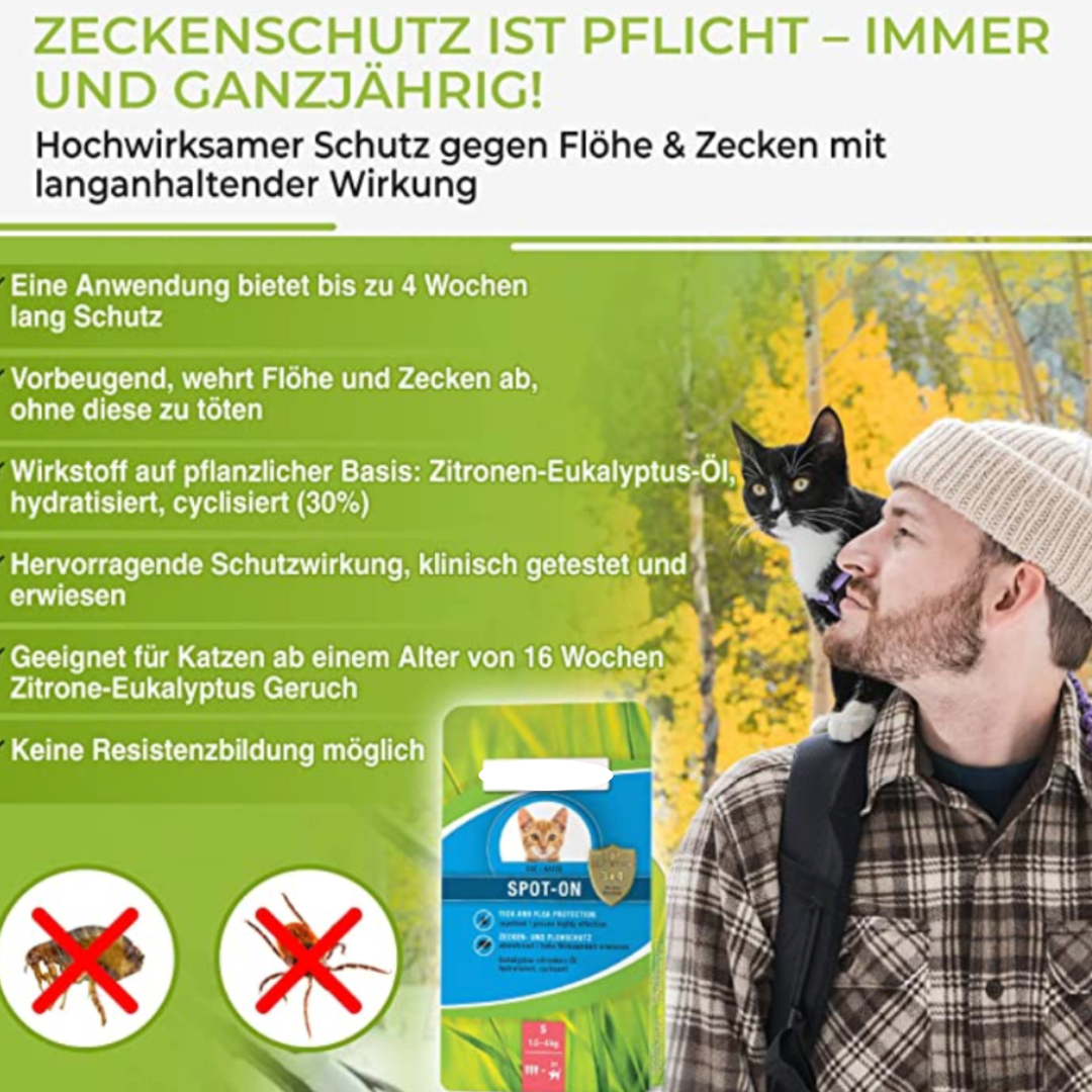 Katzenhalsband mit ätherischen Ölen - Anti Zecken & Flöhe Halsband für Katzen_4