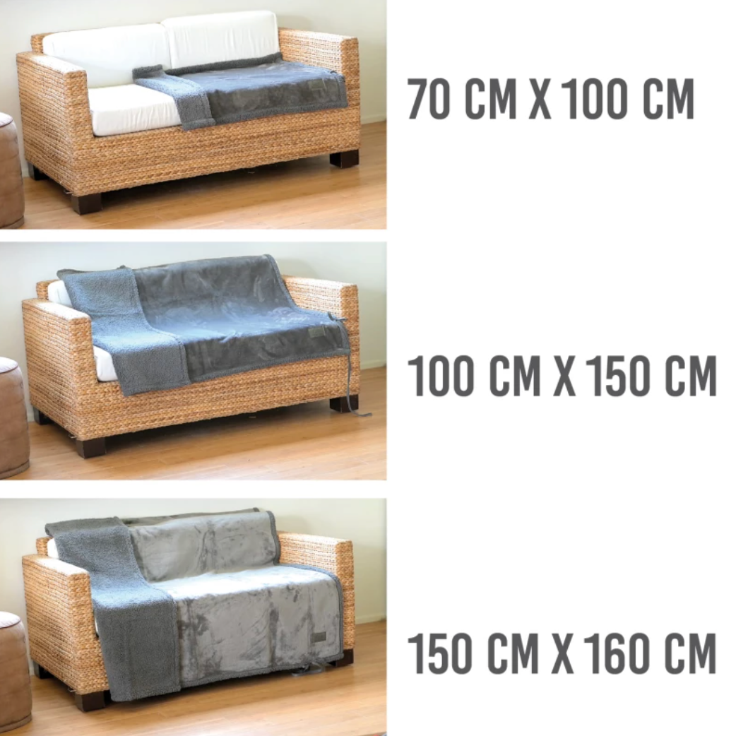 Wasserdichte Hundedecke / Möbelschoner - flauschig, waschbar,