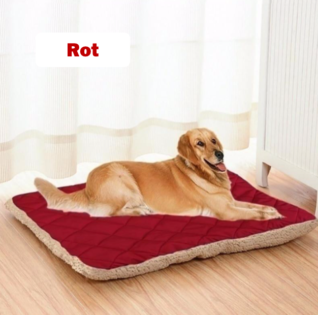 hundebett matratze rot