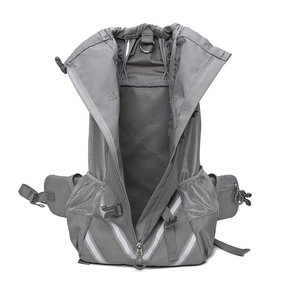 Hundetragerucksack, Tragbarer Verstellbarer Hunderucksack, Belüfteter Haustiertragerucksack, Haustierrucksack Zum Wandern Im Freien - Wandern, Bergsteigen, Reisen