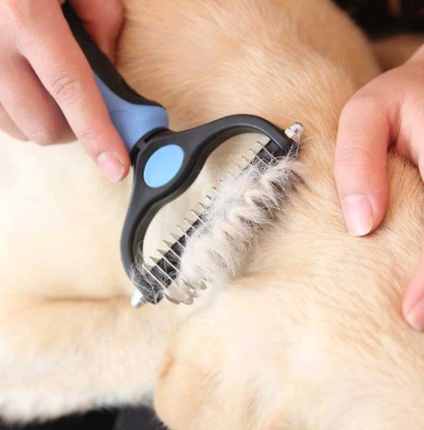 Hundebürste & Katzenbürste / Unterwollkamm - entfernt Unterwolle & Verfilzungen, beugt Krankheiten vor, für alle Haarlängen geeignet_4