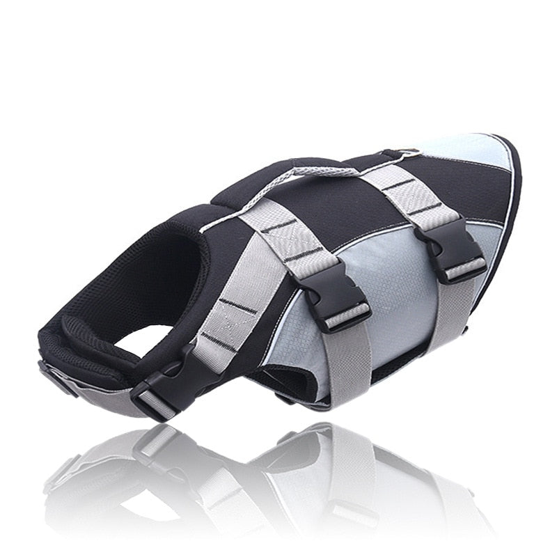 Hunde Schwimmweste - Reflektierende Rettungsweste mit Auftrieb und Rettungsgriff