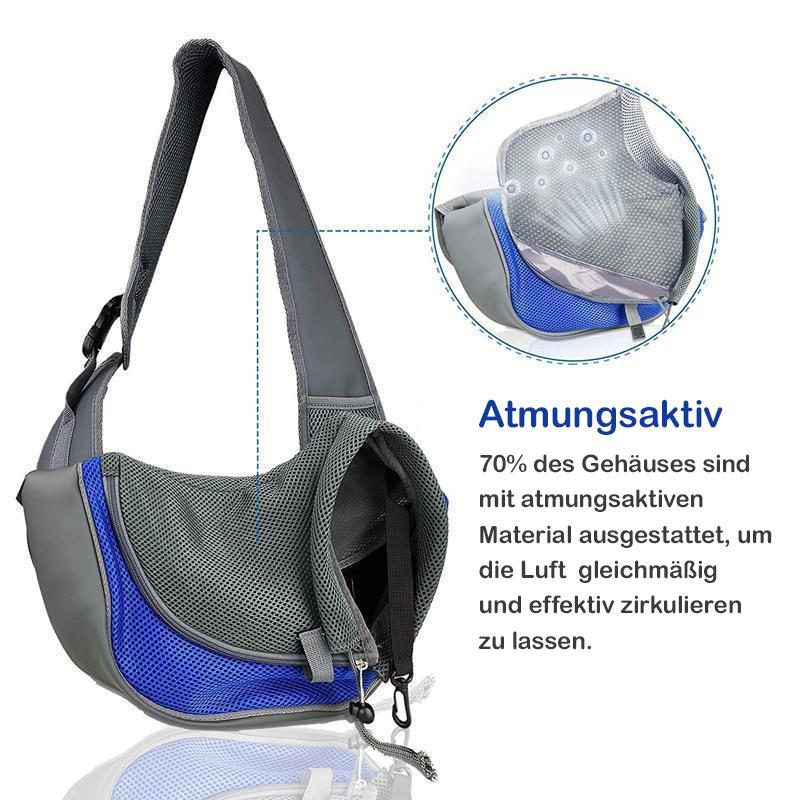 hunde tragetasche blau modisch