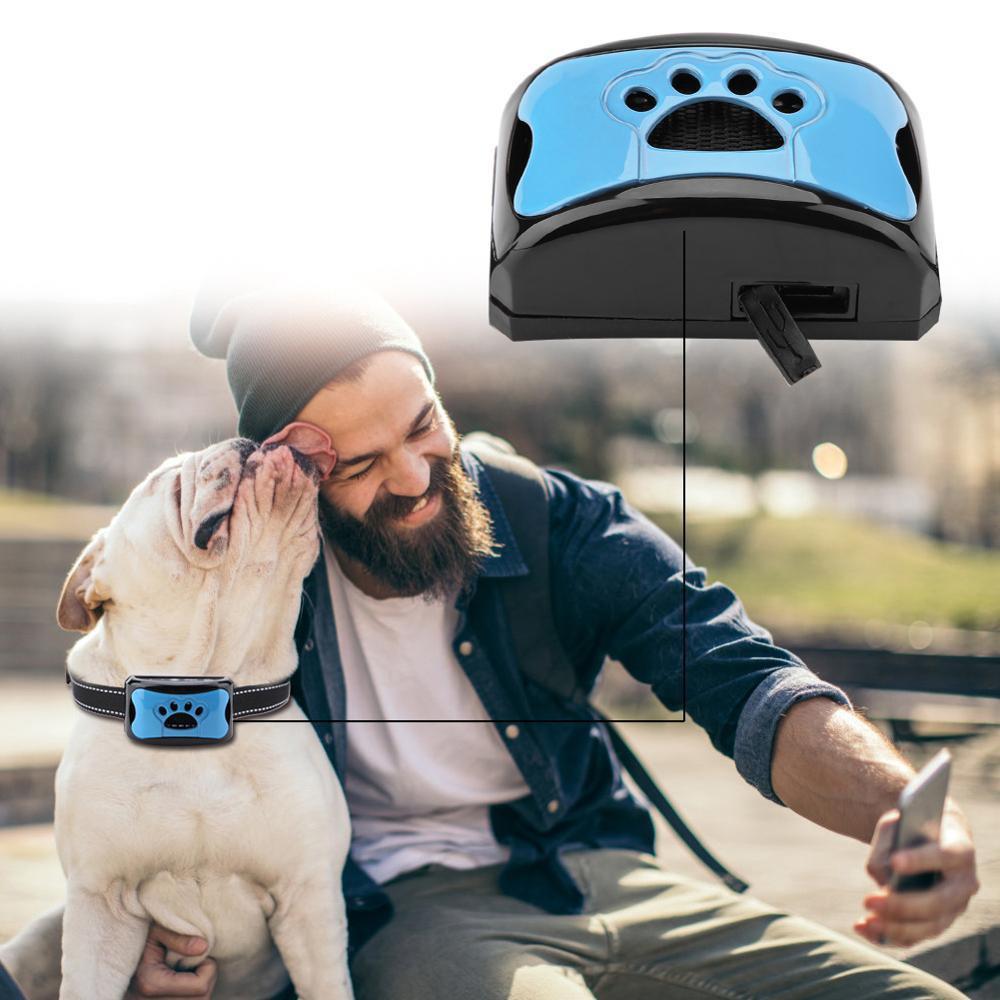 Anti-Bell Halsband / Trainingshalsband für Hunde - 7 Stufen Sound & Vibration_blau 2