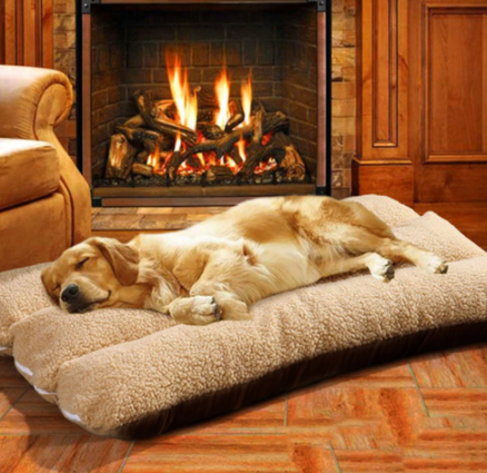 Kuscheliges Hundekissen aus Fleece
