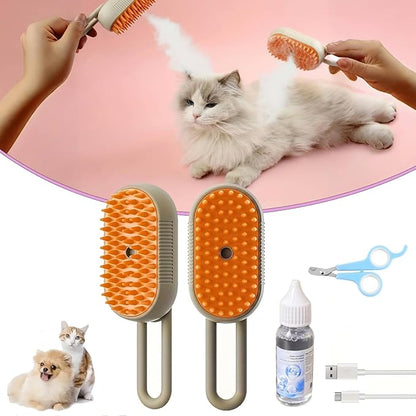 SteamBrush Pro™ - 3 in 1 Dampfbürste für Katzen