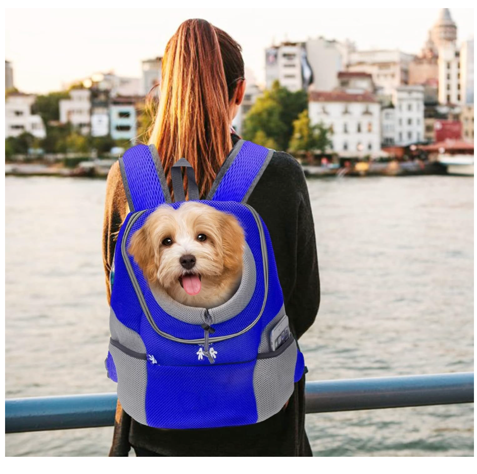 Hunde-Tragerucksack für kleine & mittelgroße Hunde bis max. 11 kg - super bequem & größenverstellbar