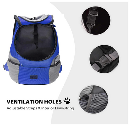 Hunde-Tragerucksack für kleine & mittelgroße Hunde bis max. 11 kg - super bequem & größenverstellbar