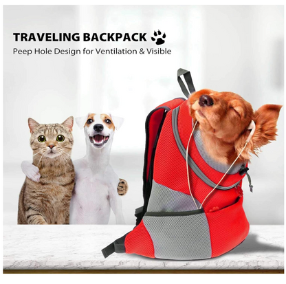 Hunde-Tragerucksack für kleine & mittelgroße Hunde bis max. 11 kg - super bequem & größenverstellbar