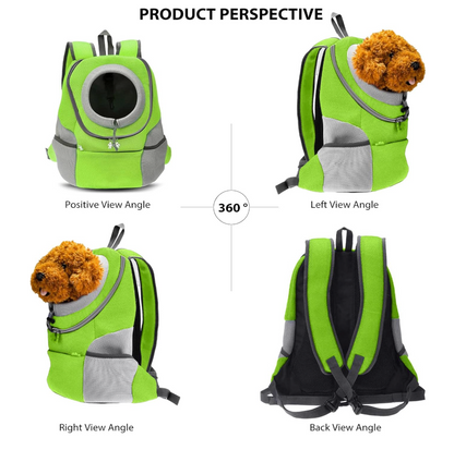 Hunde-Tragerucksack für kleine & mittelgroße Hunde bis max. 11 kg - super bequem & größenverstellbar