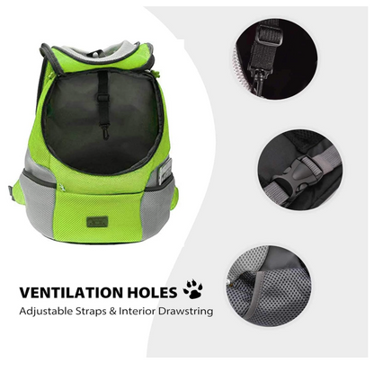 Hunde-Tragerucksack für kleine & mittelgroße Hunde bis max. 11 kg - super bequem & größenverstellbar