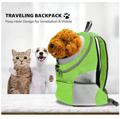 Hunde-Tragerucksack für kleine & mittelgroße Hunde bis max. 11 kg - super bequem & größenverstellbar