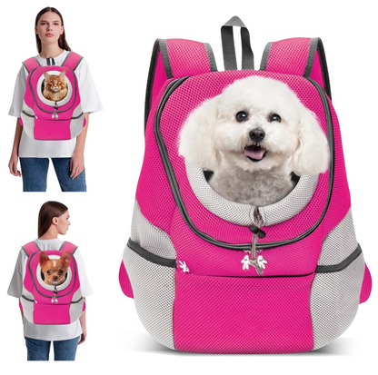 Hunde-Tragerucksack für kleine & mittelgroße Hunde bis max. 11 kg - super bequem & größenverstellbar