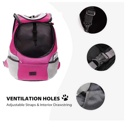 Hunde-Tragerucksack für kleine & mittelgroße Hunde bis max. 11 kg - super bequem & größenverstellbar