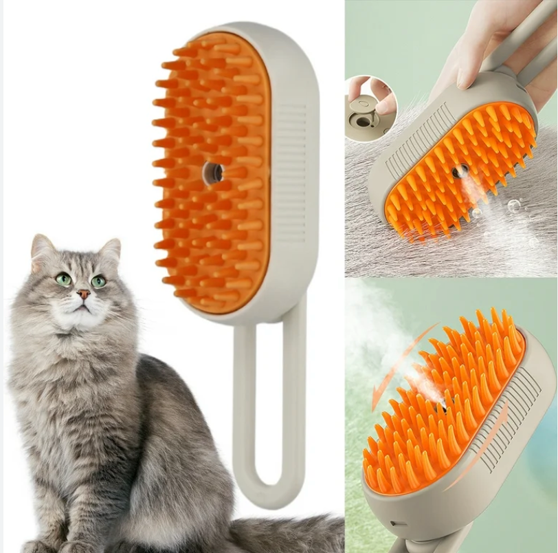 SteamBrush Pro™ - 3 in 1 Dampfbürste für Katzen