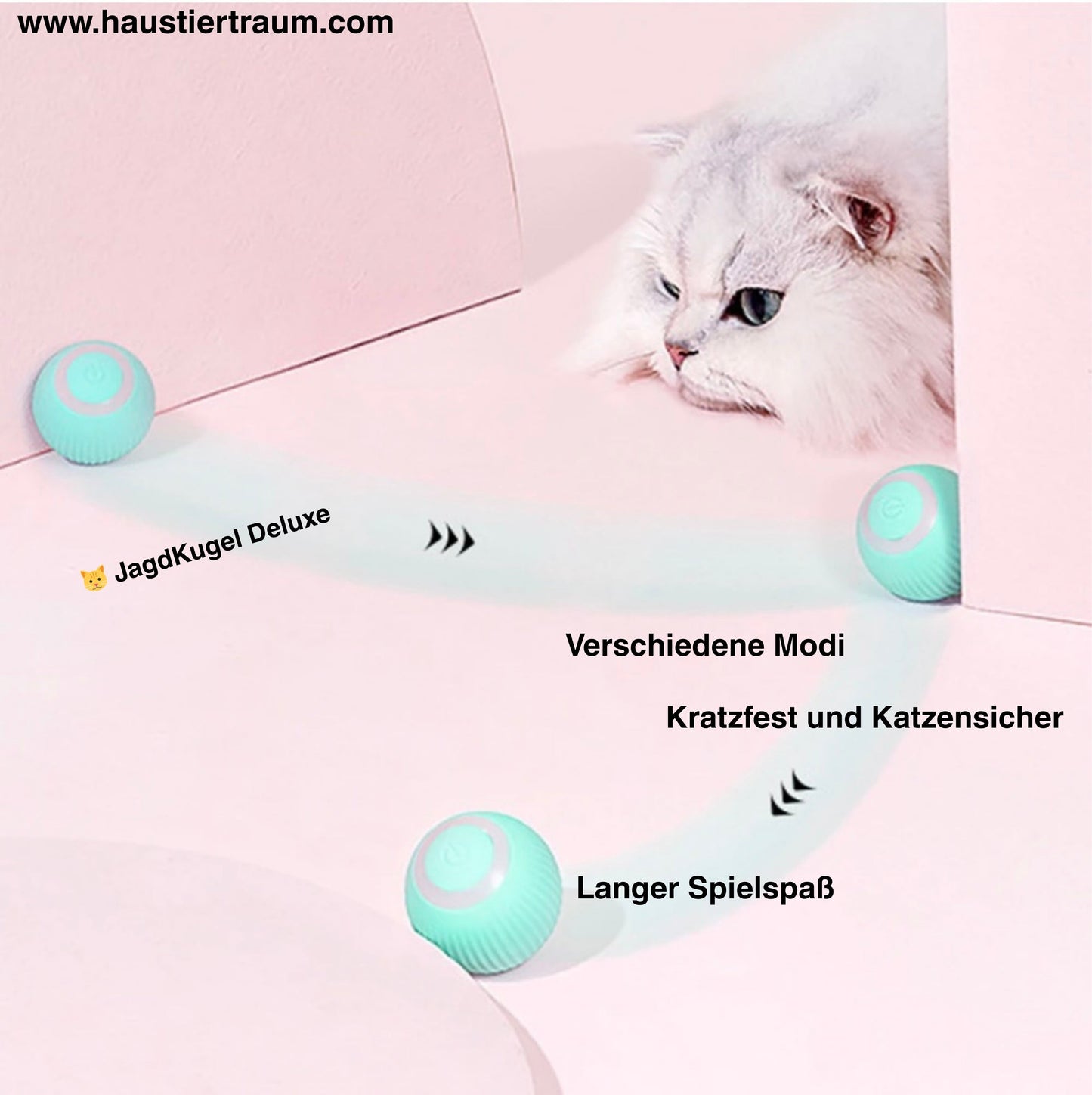 🐱 JagdKugel Deluxe - Der smarte Spielball für deine Katze