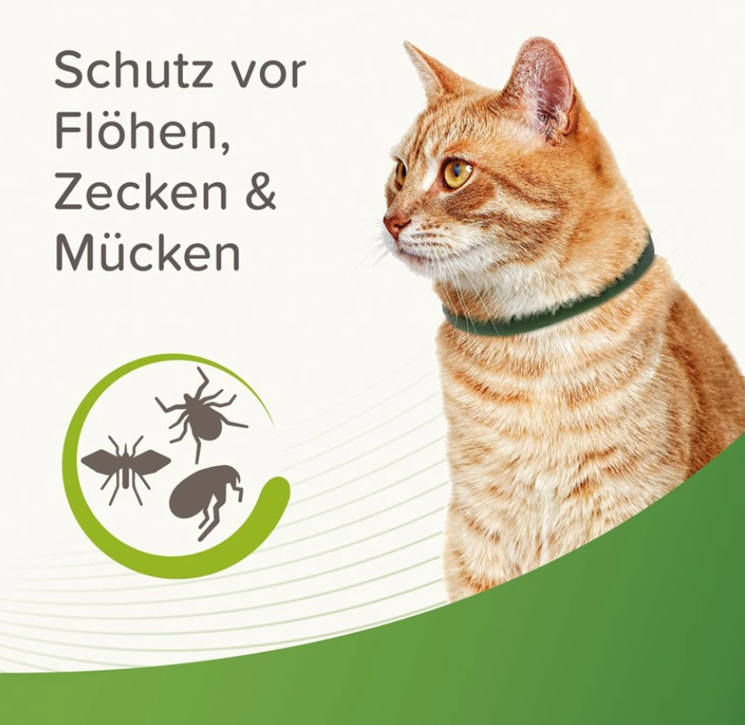 Katzenhalsband mit ätherischen Ölen - Anti Zecken & Flöhe Halsband für Katzen_1