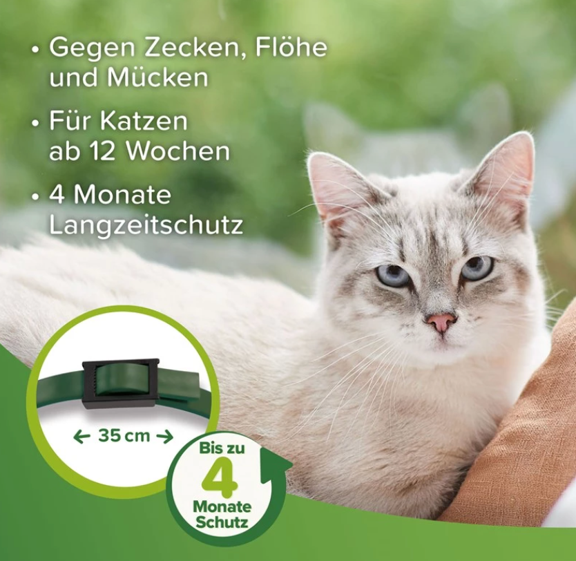 Katzenhalsband mit ätherischen Ölen - Anti Zecken & Flöhe Halsband für Katzen_2