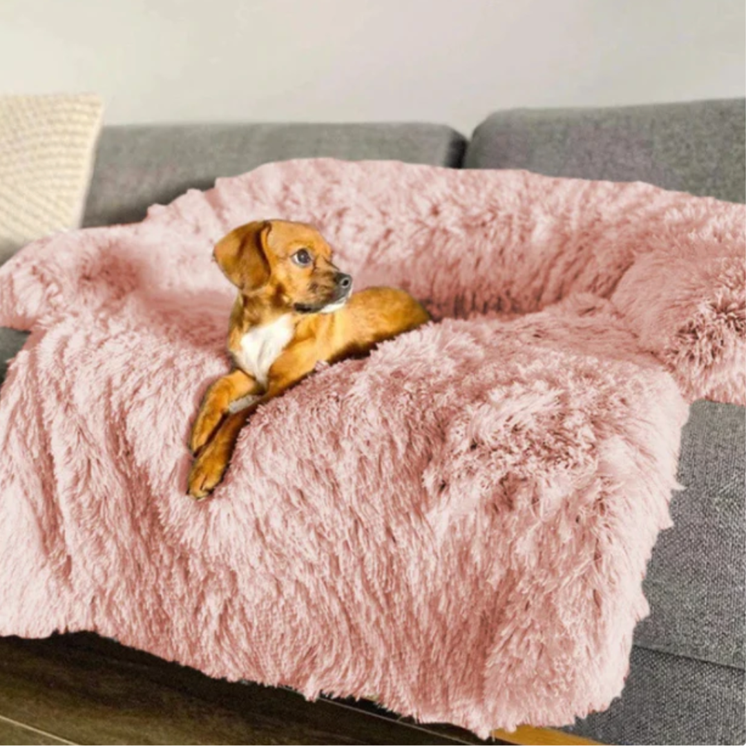 Kuscheliges Hunde-Sofabett "Wolkentraum" - Anti-Stress, wasserdicht, leicht waschbar_pink