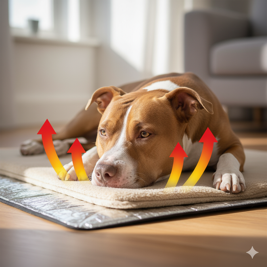 Selbstheizende Wärmematte / Wärmebett für Hunde - ohne Strom, kuschelig weich, waschbar V2