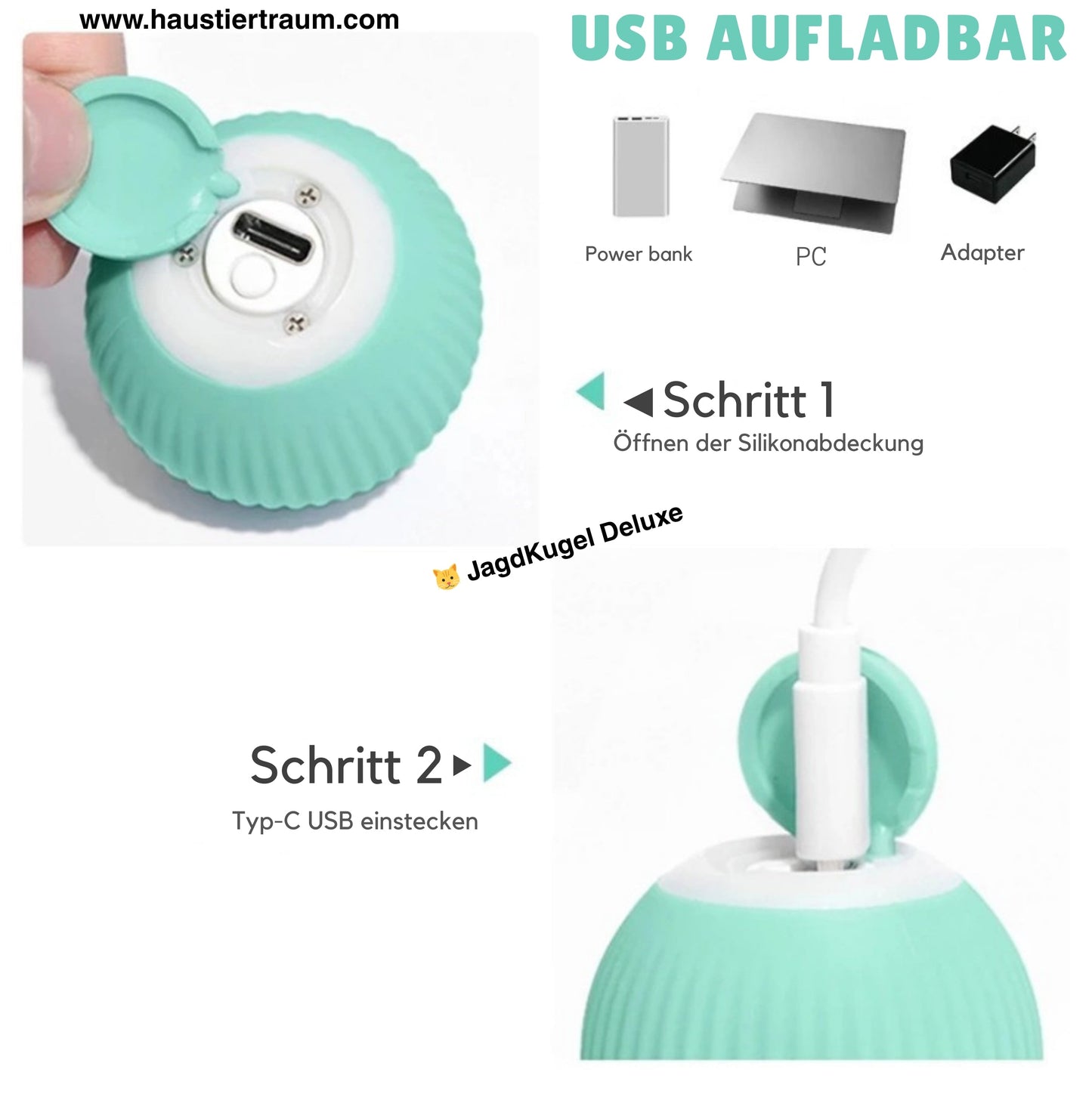 🐱 JagdKugel Deluxe - Der smarte Spielball für deine Katze