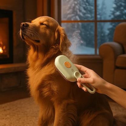 SteamBrush Pro™ - 3 in 1 Dampfbürste für Hunde