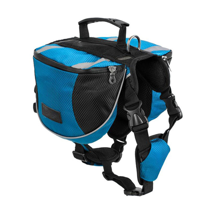 Hunderucksack - Hundesatteltasche mit 2 Seitentaschen fürs Wandern