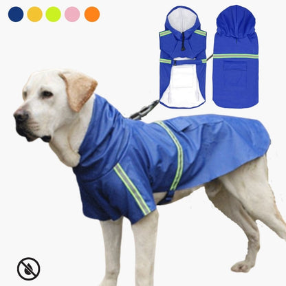 Hunde-Regenmantel - schützt vor Wind, Regen und Kälte _blau