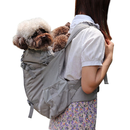 Hundetragerucksack, Tragbarer Verstellbarer Hunderucksack, Belüfteter Haustiertragerucksack, Haustierrucksack Zum Wandern Im Freien - Wandern, Bergsteigen, Reisen