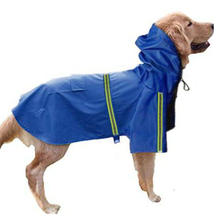 Hunde-Regenmantel - schützt vor Wind, Regen und Kälte_blau 2