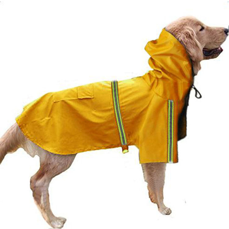 Hunde-Regenmantel - schützt vor Wind, Regen und Kälte_gelb