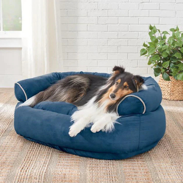 OrthoDog - Beruhigendes Hundesofa mit weicher Polsterung_marineblau