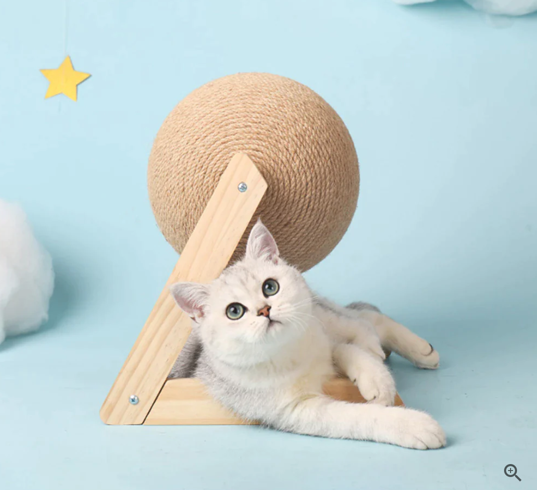 Borusu | lustiges Katzen-Spielzeug & Kratzbaum - für Nagelpflege, langlebig, schont Möbel 11