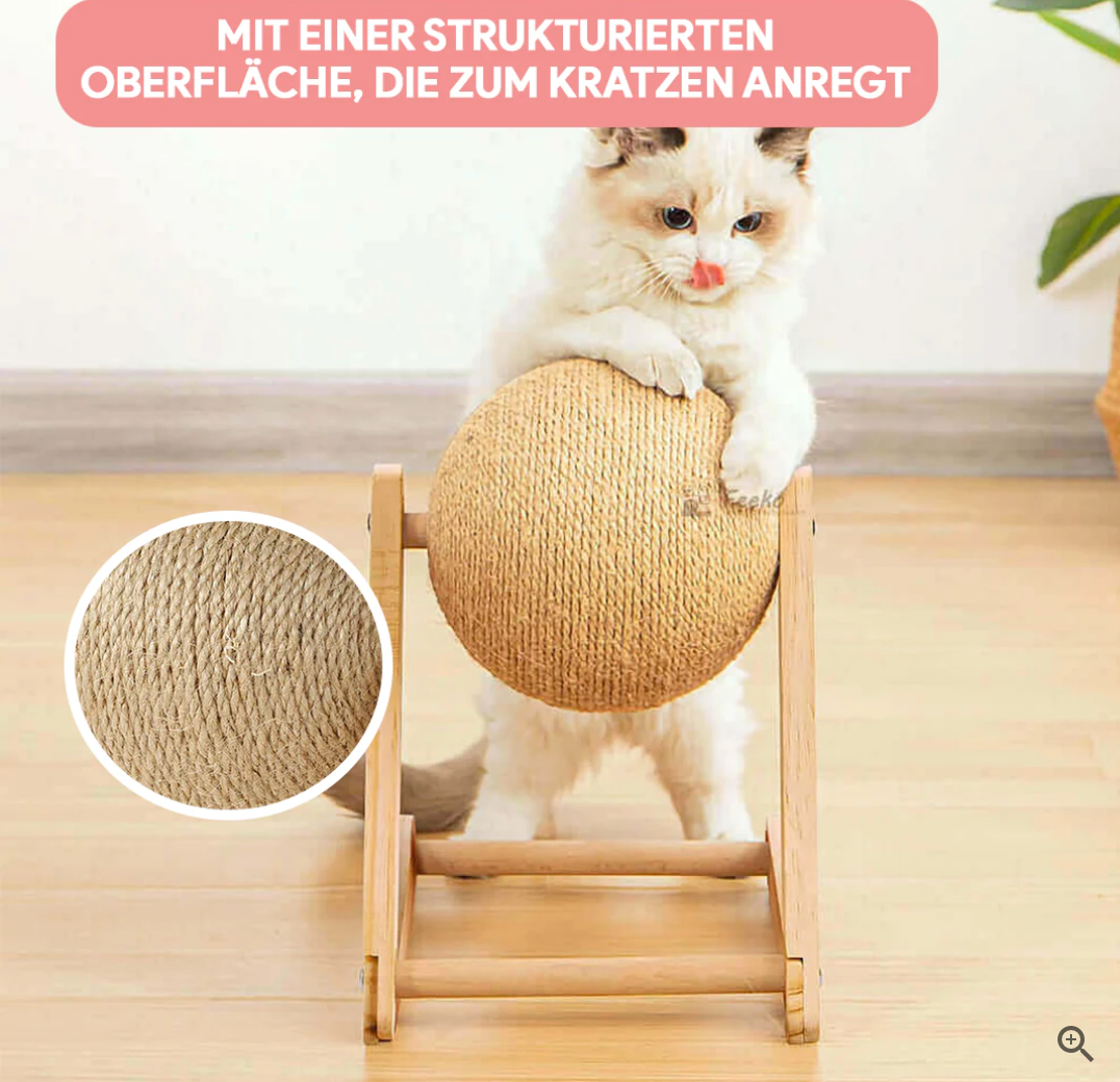 Borusu | lustiges Katzen-Spielzeug & Kratzbaum - für Nagelpflege, langlebig, schont Möbel 16