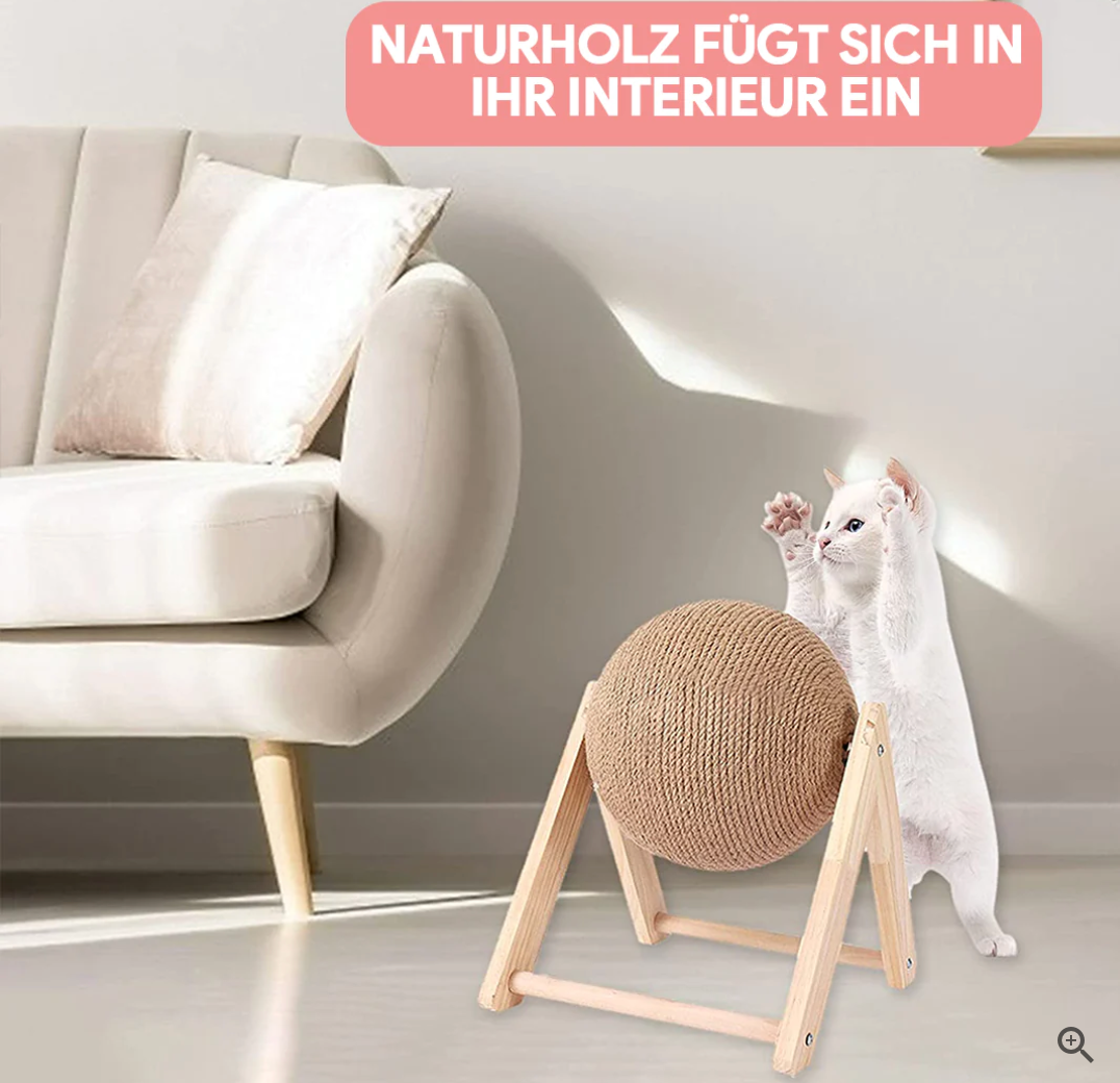 Borusu | lustiges Katzen-Spielzeug & Kratzbaum - für Nagelpflege, langlebig, schont Möbel 18