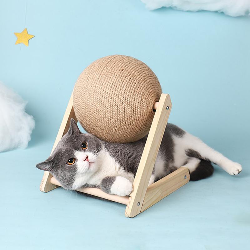 Borusu | lustiges Katzen-Spielzeug & Kratzbaum - für Nagelpflege, langlebig, schont Möbel 2