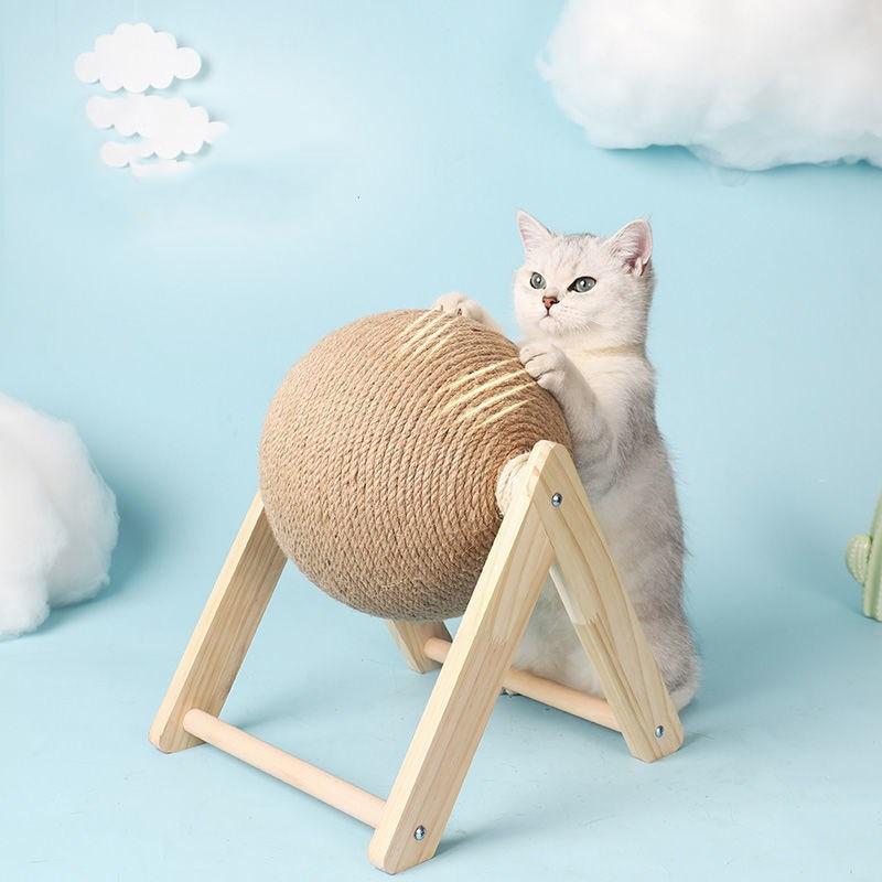 Borusu | lustiges Katzen-Spielzeug & Kratzbaum - für Nagelpflege, langlebig, schont Möbel 3