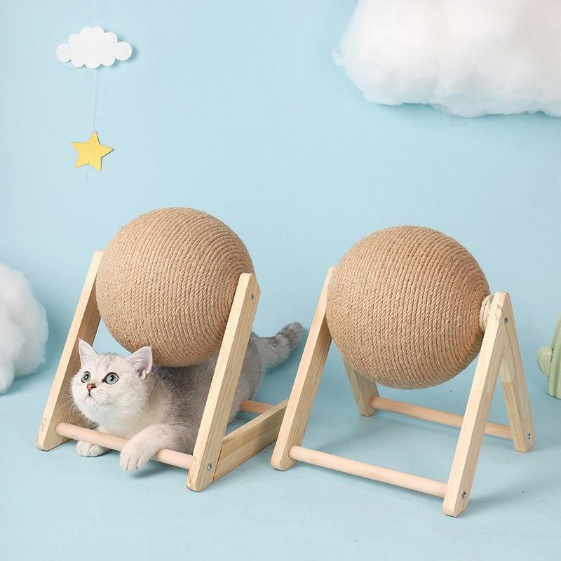 Borusu | lustiges Katzen-Spielzeug & Kratzbaum - für Nagelpflege, langlebig, schont Möbel 4