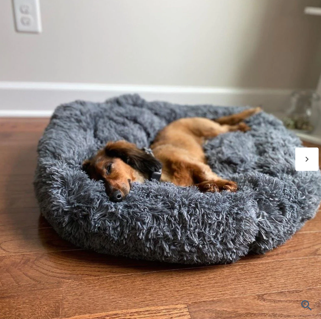 Orthopädisches Hundebett "Wolke 7" - kuschelig weich, leicht waschbar, haustierfreundlich_anthrazit 2