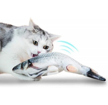 Katzenspielzeug Zappelnder Fisch gefüllt mit Katzenminze_1