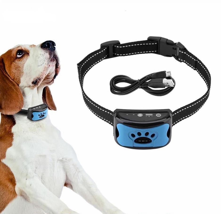 Anti-Bell Halsband / Trainingshalsband für Hunde - 7 Stufen Sound & Vibration_blau 3