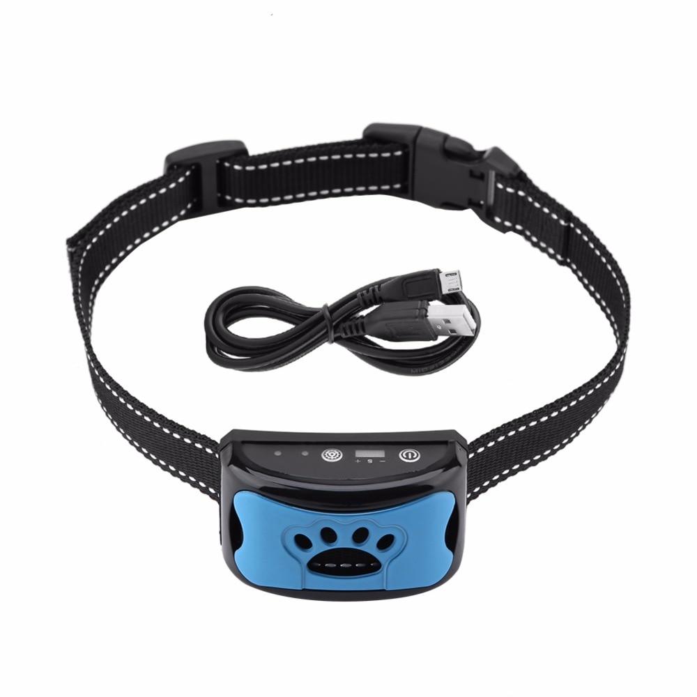 Anti-Bell Halsband / Trainingshalsband für Hunde - 7 Stufen Sound & Vibration_blau 6