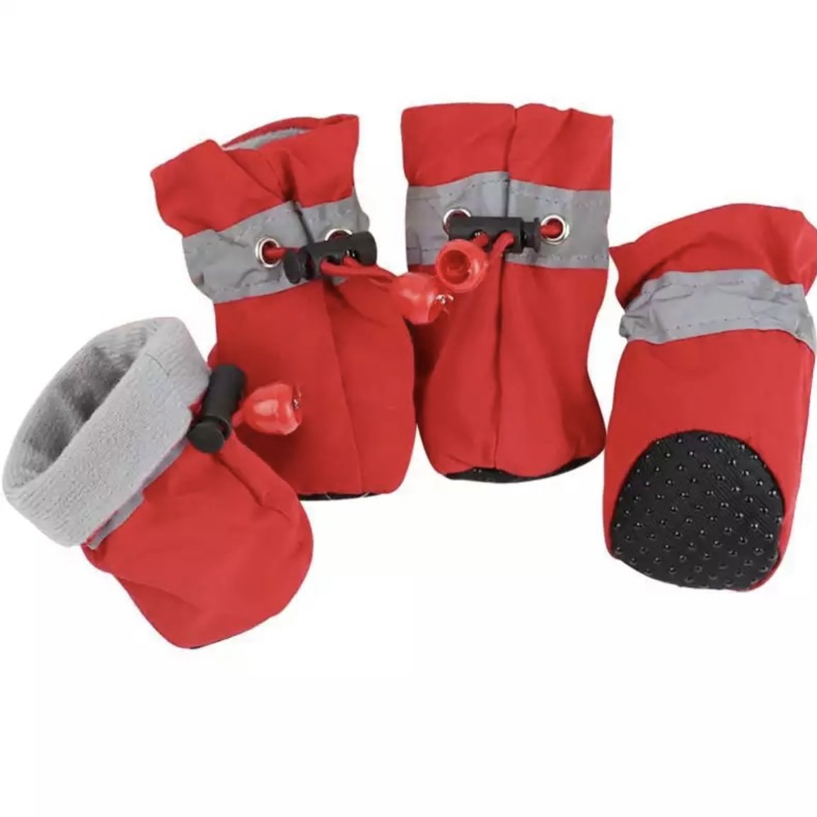 Hundeschuhe / Pfotenschutz mit Anti-Rutsch Sohle - wasserdichte Schneeschuhe für Hunde