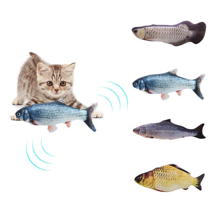 katzenspielzeug zappelnder fisch katzenminze